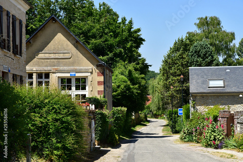 Dampsmesnil, Vexin sur Epte, France - june 19 2018 : picturesque village photo