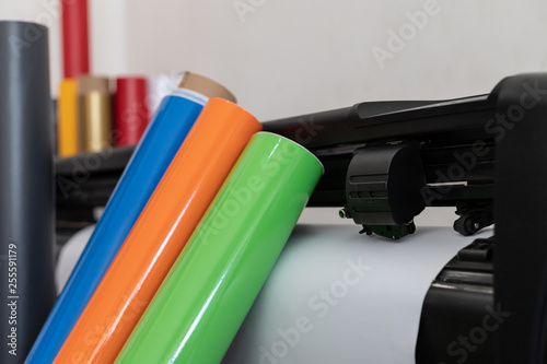 Vinyl cutter plotter machine head