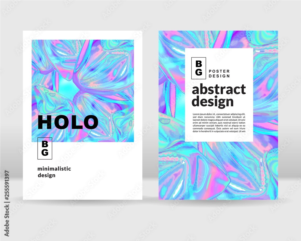The abstract holographic background. It can be used for posters, cards, flyers, brochures, magazines and any kind of cover. EPS 10
