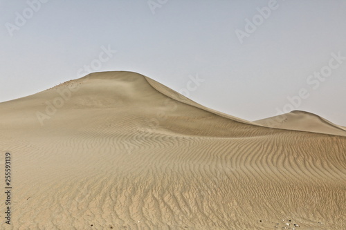 Shifting sand dunes-Takla Makan Desert. Hotan prefecture-Xinjiang Uyghur region-China-0043 photo