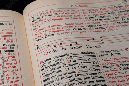 Liturgical Book Gregorian Chant in Latin - Credo photo