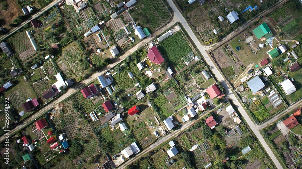 custom made wallpaper toronto digitalview from the drone to the small village