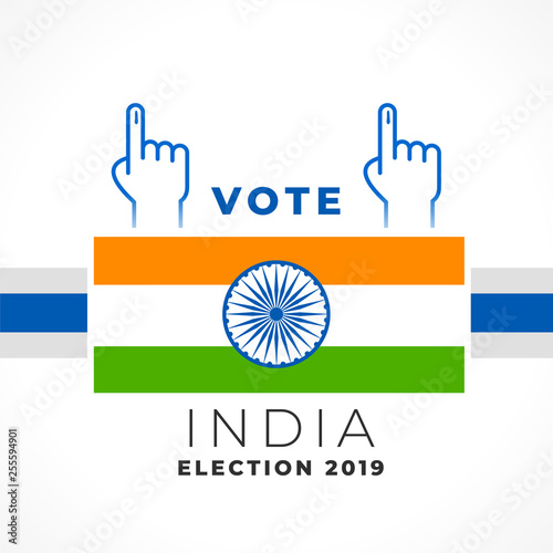 stylish vote india banner design