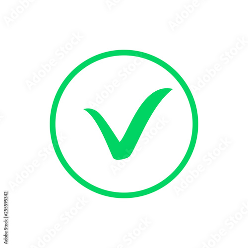 Green check mark icon.