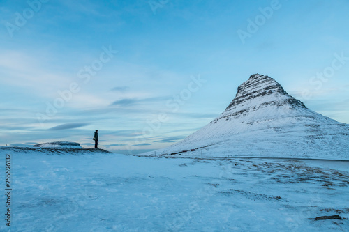 Iceland's winter natural scenery