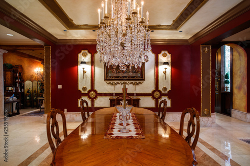 Canvas Print Luxury Dining Room