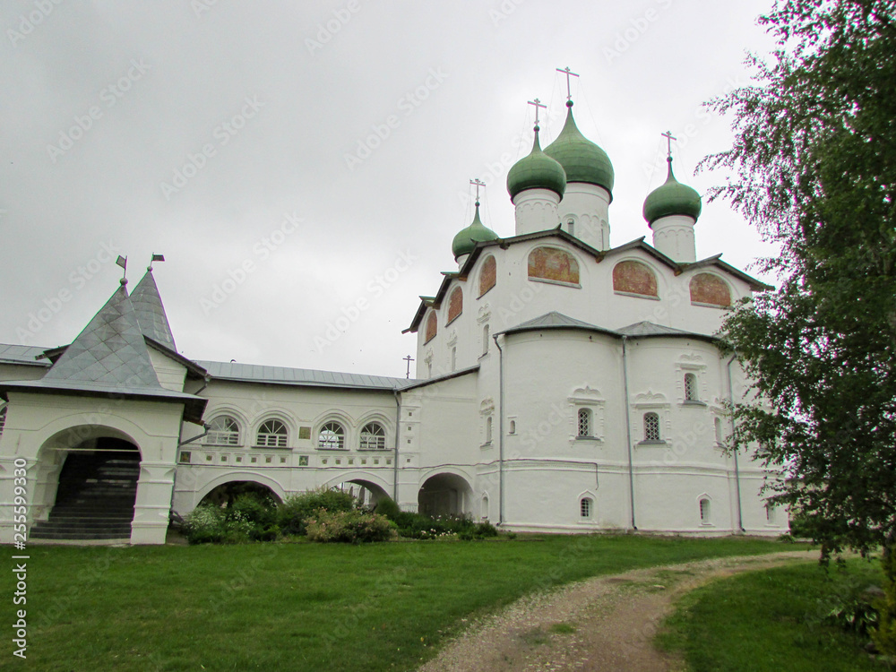 old white church, Staraya Russa, russia