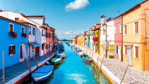 Burano island Venice, colorful town of Burano colourful colors in city island