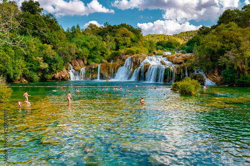Fototapeta Naklejka Na Ścianę i Meble -  KRKA Waterfalls, krka national park Croatia