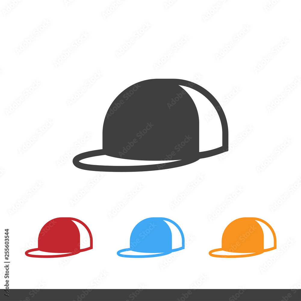 vector illustration of a hat man with various style color vector illustration of a hat man with various style color