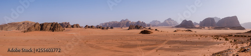 Mars landscape in Wadi Rum in Jordan
