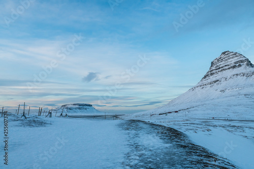 Iceland's winter natural scenery © chendongshan