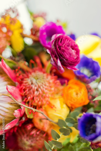 bright wedding bouquet