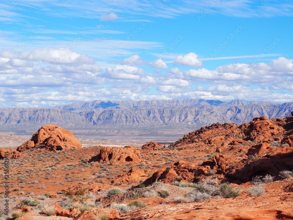View of valley of fire national park in nevada usa