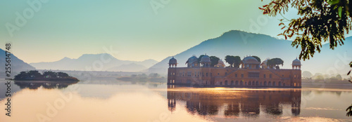 Jalmahal jaipur . famous heritage places in Jaipur,  rajasthan during sunset. tourist places photo
