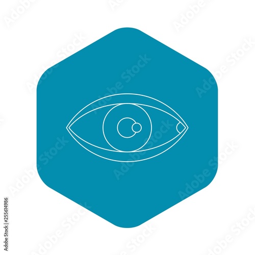 Eye icon. Outline illustration of eye vector icon for web