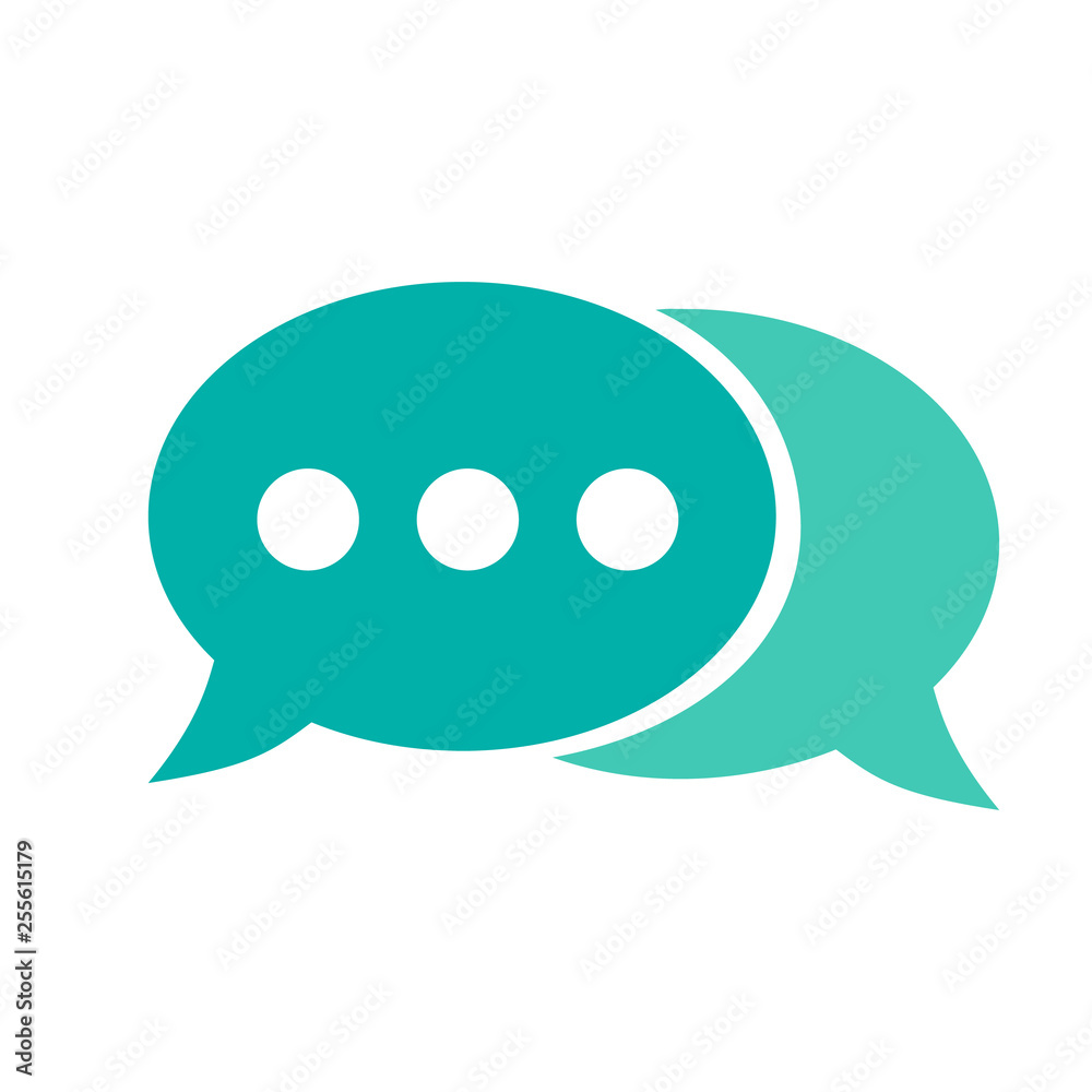 Speech bubble icon. Vector illustration Speech bubble icon. Vector illustration