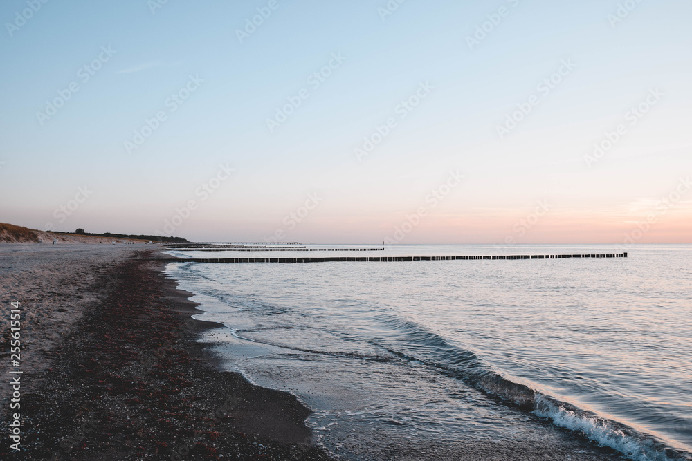Meer, Ozean, Hintergrund, Nordsee, Ostsee, Schaum, Natur, Sonnenuntergang, Farben 