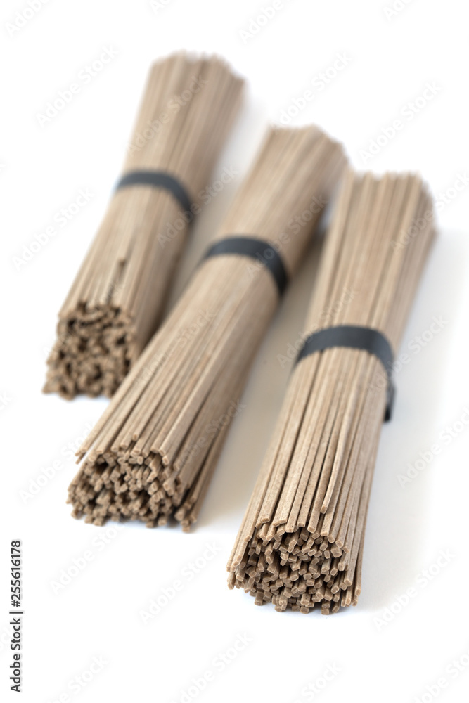 Noodles soba isolated on white background.Traditional Japanese food. Copy space for Text.Minimalist concept. Noodles soba isolated on white background.Traditional Japanese food. Copy space for Text.Minimalist concept.
