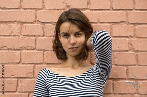 Young teenager student girl portrait. © AnastazjaSoroka