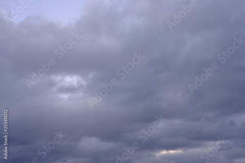 Beautiful evening sky with clouds