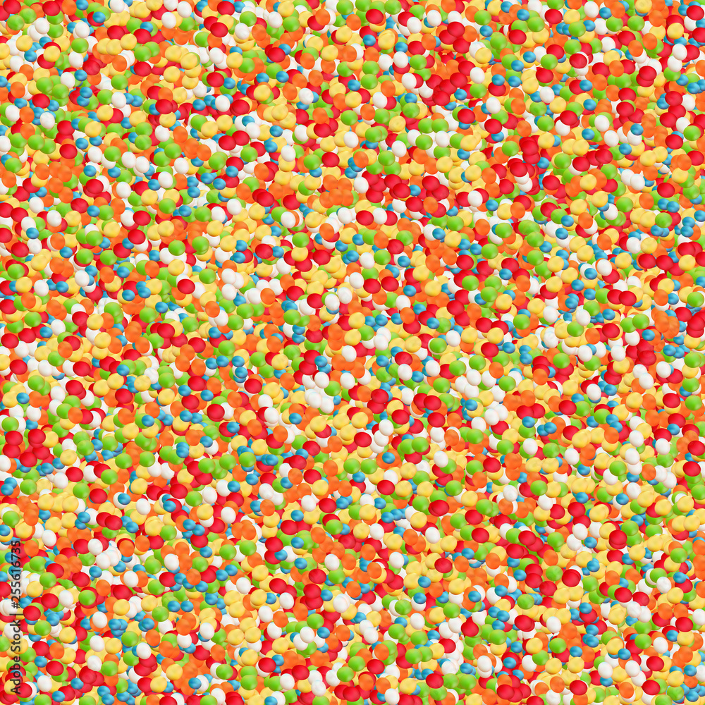Mix of colored sweet sugar balls powder, Easter abstract background with copy space Mix of colored sweet sugar balls powder, Easter abstract background with copy space