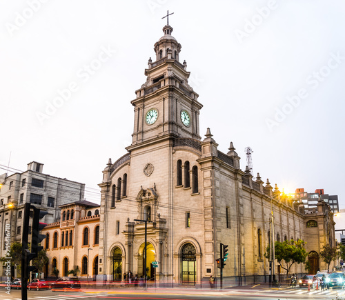 The parish of Our Lady of Pilar is the hallmark of San Isidro in Lima - Peru © Peruphotoart