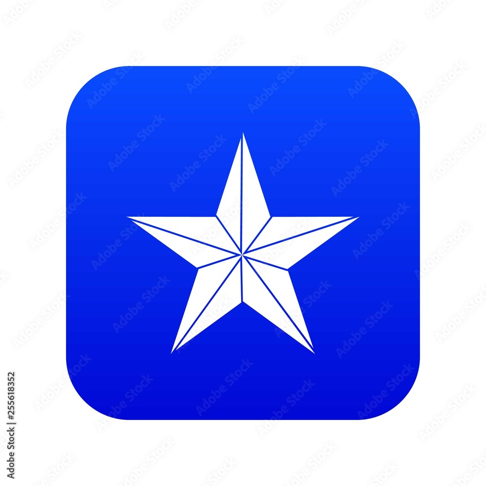 Star icon digital blue for any design isolated on white vector illustration Star icon digital blue for any design isolated on white vector illustration