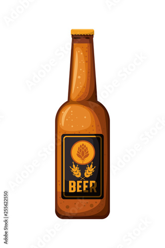 bottle of beer isolated icon