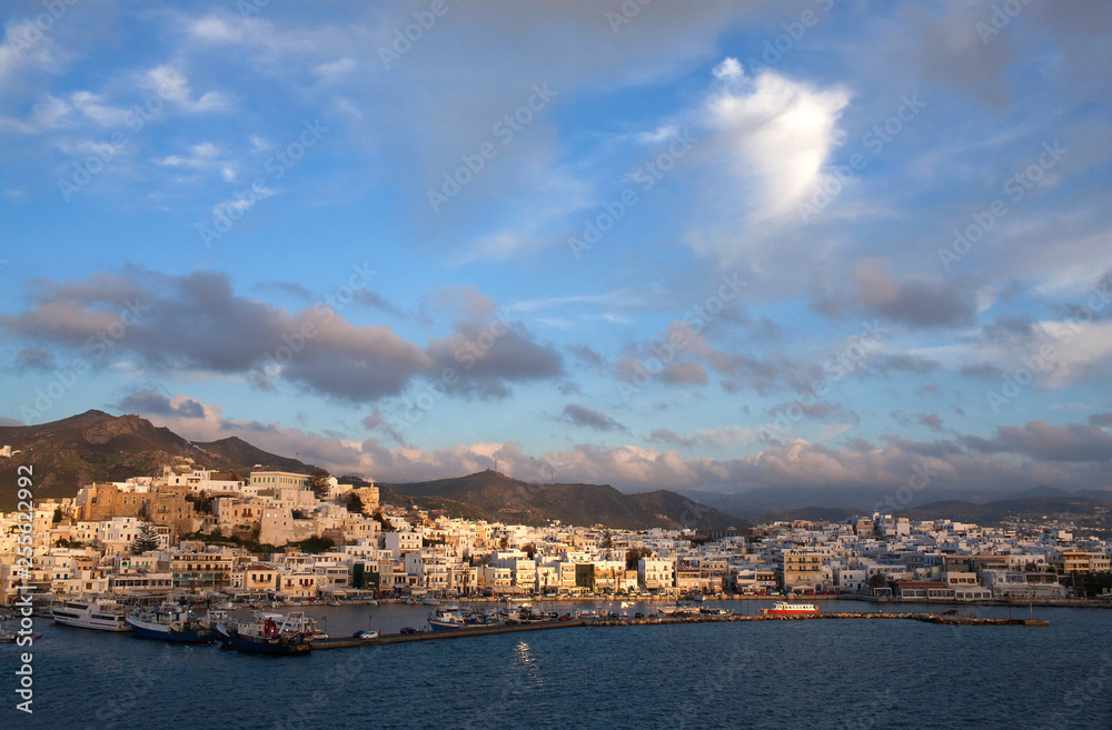 Port of Naxos island, Cyclades, Greece