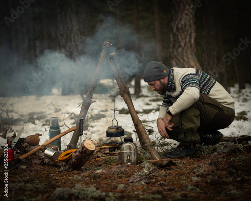 Photos Camping, Bushcraft in the woods