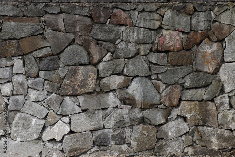 Stone wall texture.