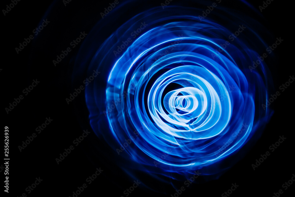 Naklejka premium Sound waves in the dark