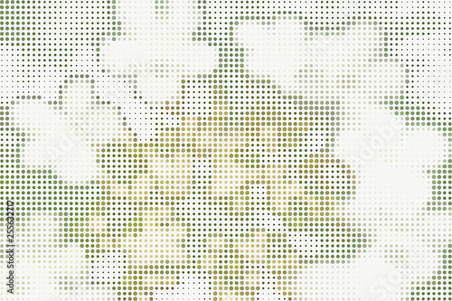 Gradient, halftone colored dots, background, vector illustration.