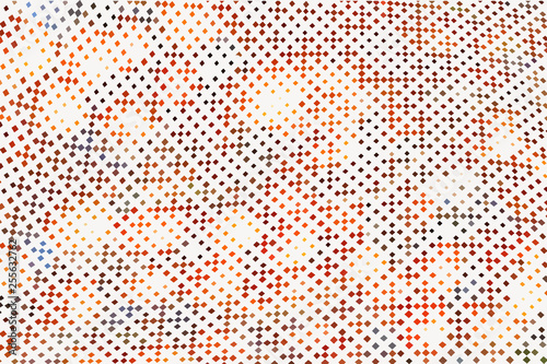 Gradient, halftone colored squares, background, vector illustration.
