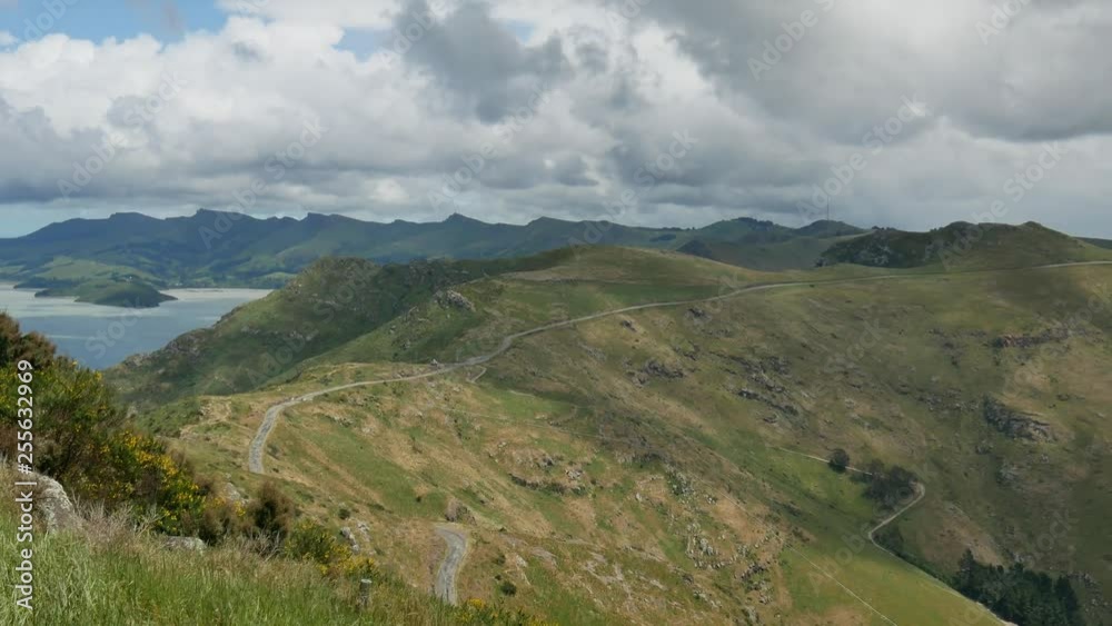 Panning Summit Road the view at the Gondola, Christchurch, New Zealand. Panning Summit Road the view at the Gondola, Christchurch, New Zealand.