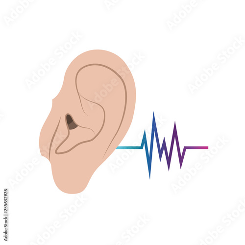 ear with sound wave avatar character