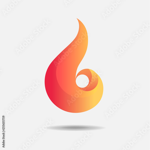 Abstract gradient logo. Vector illustration.