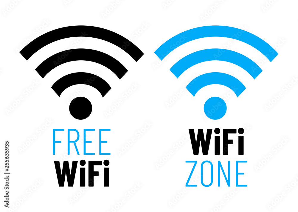 Wifi icon. Free wifi. Wifizone Wifi icon. Free wifi. Wifizone