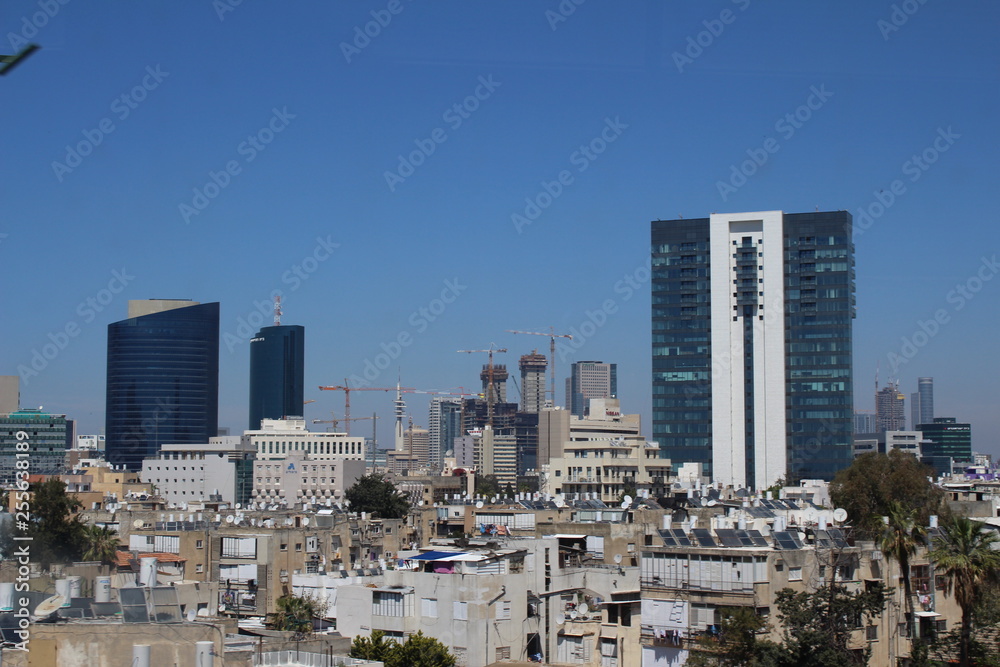 Streets and buildings, Tel Aviv, Israel