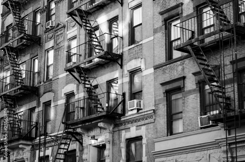Black and White buildings