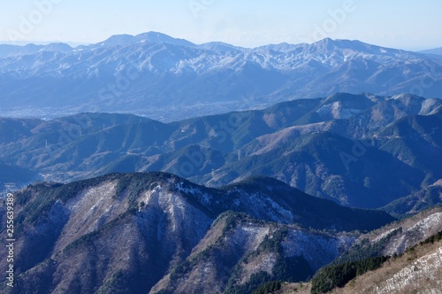冬の箱根山展望