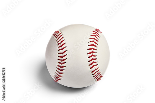Baseball ball on white background.