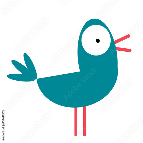 Bird simple art geometric illustration