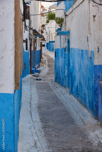 Narrow streets in Marocco