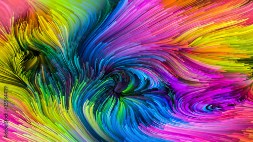 Energy of Colorful Paint