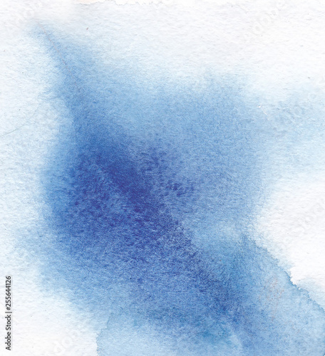 Abstract watercolor blue background