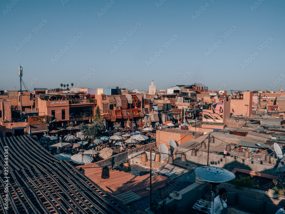 Cityscape of Marrakech, Morocco