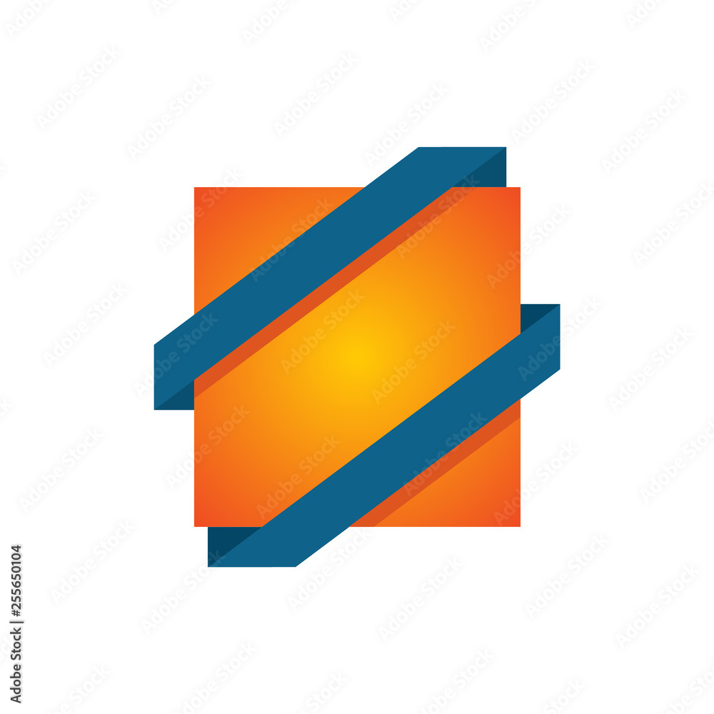 Square logo design vector template Square logo design vector template