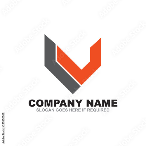 Free Download V letter logo design vector template - GFXLoad